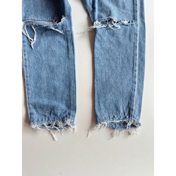 ONE TEASPOON Kingpins Medium Distressed Tapered Drop Crotch Jeans, Size XXS - Picture 8 of 16